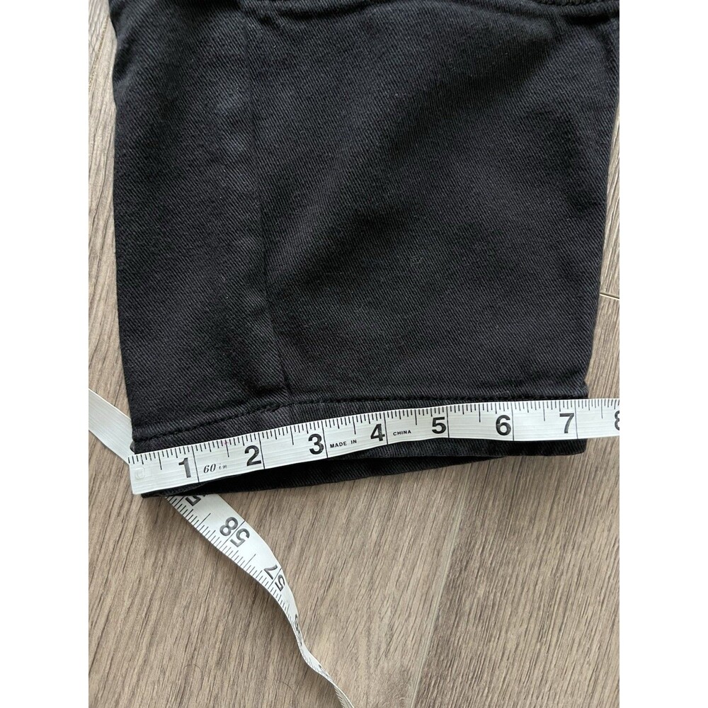 Quince High Rise Organic Cotton Twill Barrel Pants Black Comfort Oversized 8 - Picture 11 of 12
